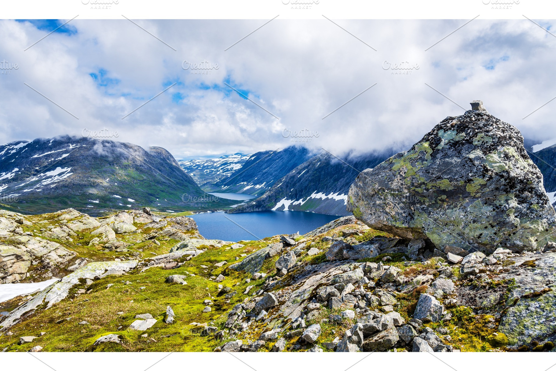 View of djupvatnet lake from dalsnibba mountain norway containing nature, a Nature Photo by Leonid Andronov