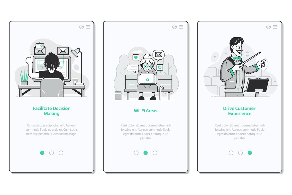 Web Marketing People Illustrations, a Person Illustration by Alex Krugli (Photo 5 of 6)