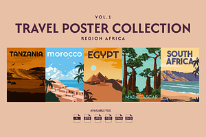 Travel Poster Africa Vol.1