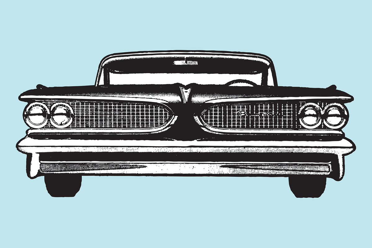 Classic Car T-Shirt / Poster Design, a Graphic by Tom Kolter Fun Shop (Photo 2 of 4)