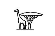 Giraffe Safari Silhouette Vector Bun, an Illustration by Designer_Momina (Thumbnail 48 of 51)