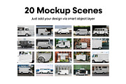 Vehicle Mockups - Truck Mockups vol1, a Product Mockup by MockupForest (Thumbnail 2 of 9)