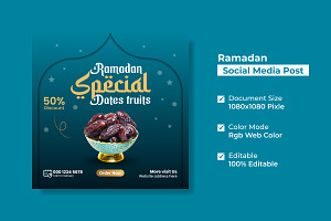 Ramadan Food Social Media Banner