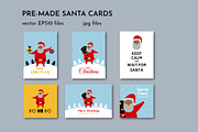 Black Santa Claus Clipart Bundle, a Decorative Illustration by AvaAva (Thumbnail 8 of 8)