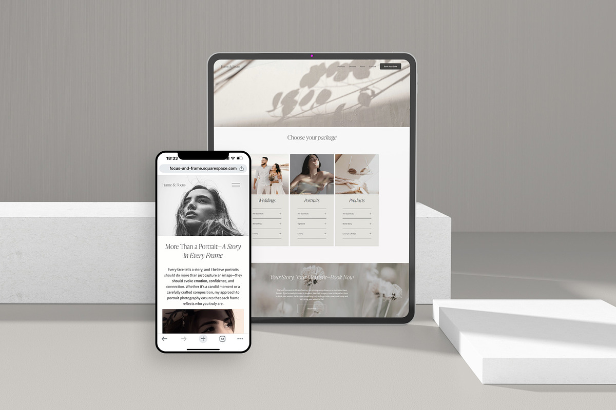 Squarespace Template for Creatives, a Squarespace Template by ItsDianaDesign (Photo 2 of 5)