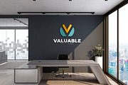 PSD Office Desk Room Wall Mockup, a Product Mockup by Ayy (Thumbnail 7 of 16)