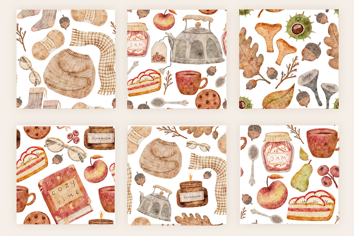 Autumn Vibes – Hand-Drawn Clipart, a Graphic by Kattypainting (Photo 4 of 6)