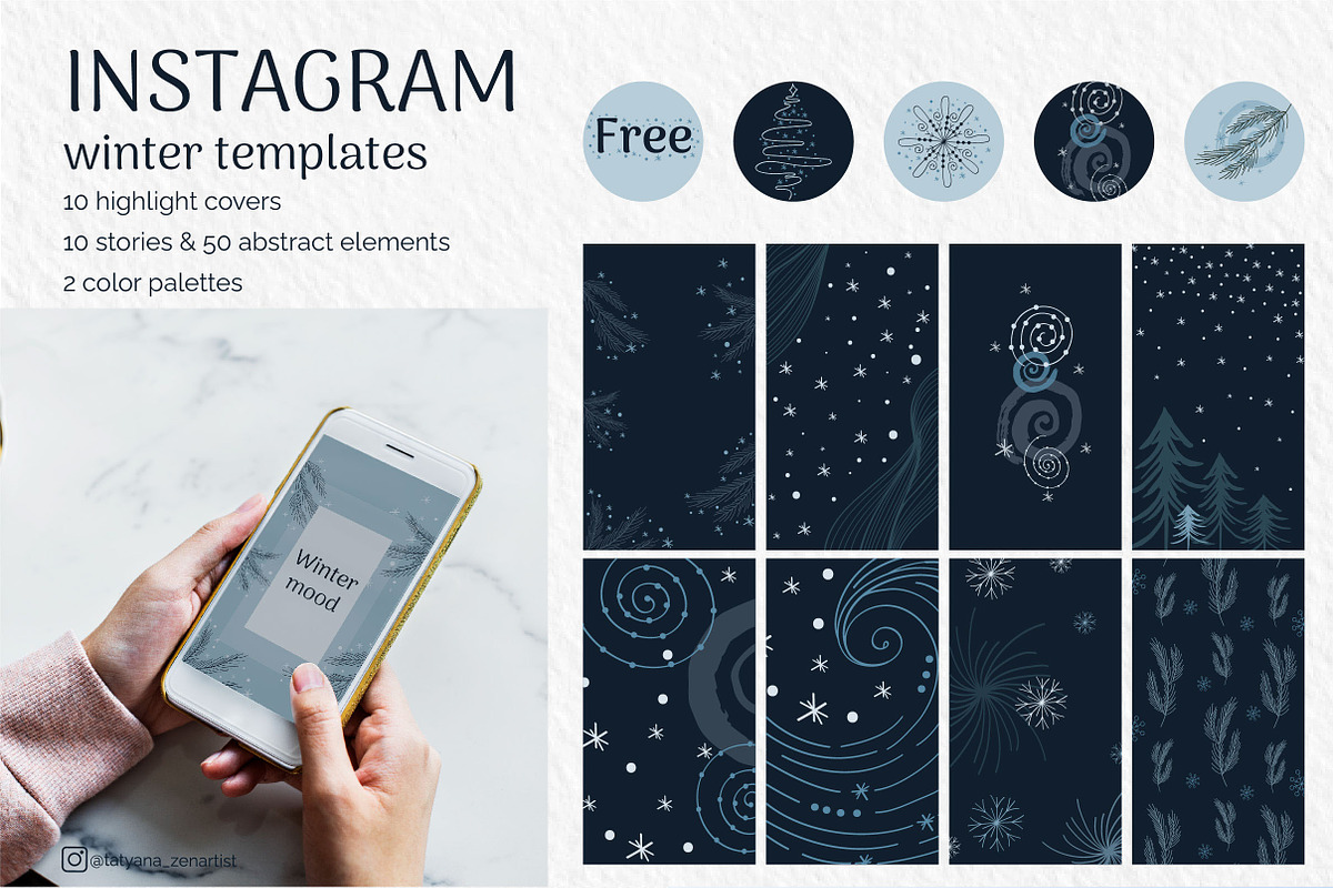 Winter graphic Bundle 70% OFF 4 in 1, a Seasonal Illustration by Tatyana_Zenartist (Photo 5 of 13)