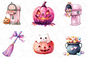 Pink Sweet Halloween Clipart, an Illustration by DreamPrint404 (Thumbnail 5 of 5)