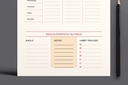 Modern Weekly Meal Planner Template, a Stationery Template by MightyDesign (Thumbnail 3 of 8)