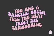 FUNKY RETRO Boho Bubble Font, a Font by Blush Font Co. (Thumbnail 2 of 5)