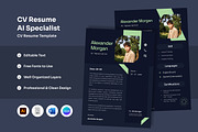 Modern Resume for Tech Professionals, a Resume Template by twinstd (Thumbnail 1 of 2)