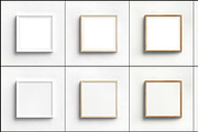 Frame mockups bundle SQUARE, a Print Template by HisariDS Mockup Design (Thumbnail 2 of 6)