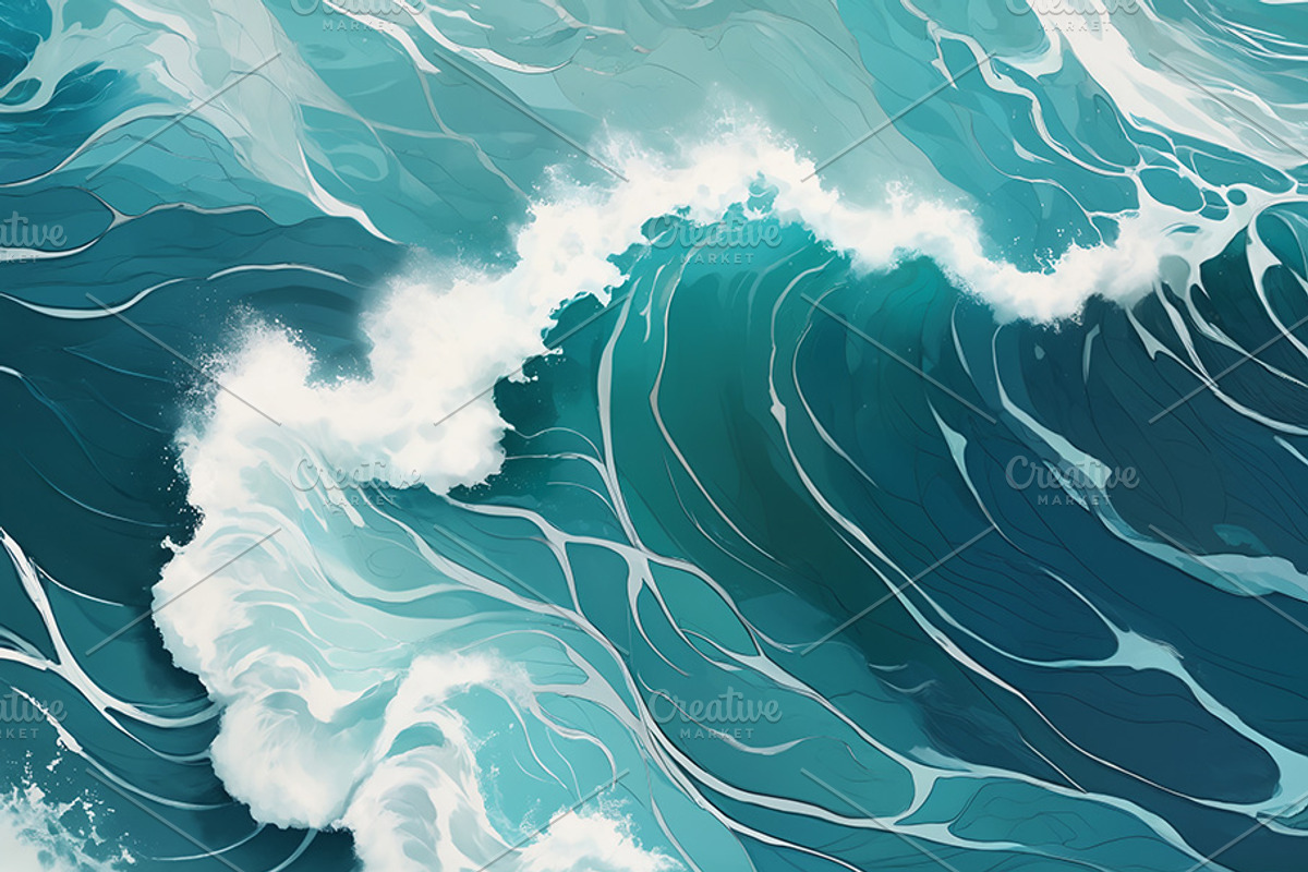Ocean Waves, a Decorative Illustration by h.utomo (Photo 22 of 31)