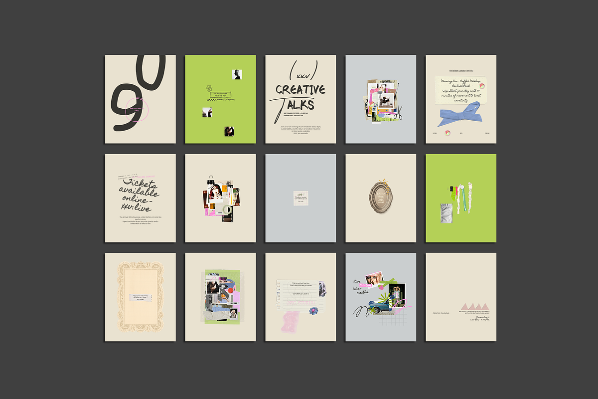XVV Creative Collage Canva Templates, a Social Media Template by rainbojelia (Photo 14 of 14)