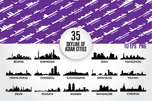 Skyline Of Asian Cities