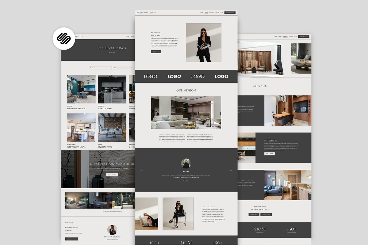 Squarespace 7.1 Template: Riverstone, a Squarespace Template by Deb Creative Studio (Photo 3 of 9)