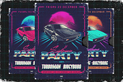 80s NewRetroWave flyers, a Flyer Template by Sonnyfive (Thumbnail 1 of 7)