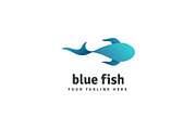 Blue fish vector logo, a Branding & Logo Template by Magda (Thumbnail 3 of 3)