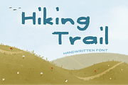 Hiking Trail, a Handwritten Font by Jelena Sardi (Thumbnail 1 of 4)