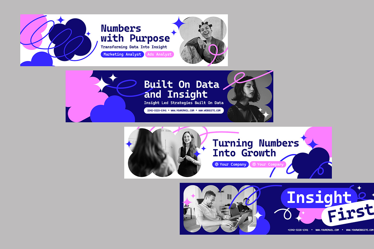 Navy Creative Linkedin Banner, a Social Media Template by Neermana (Photo 4 of 4)