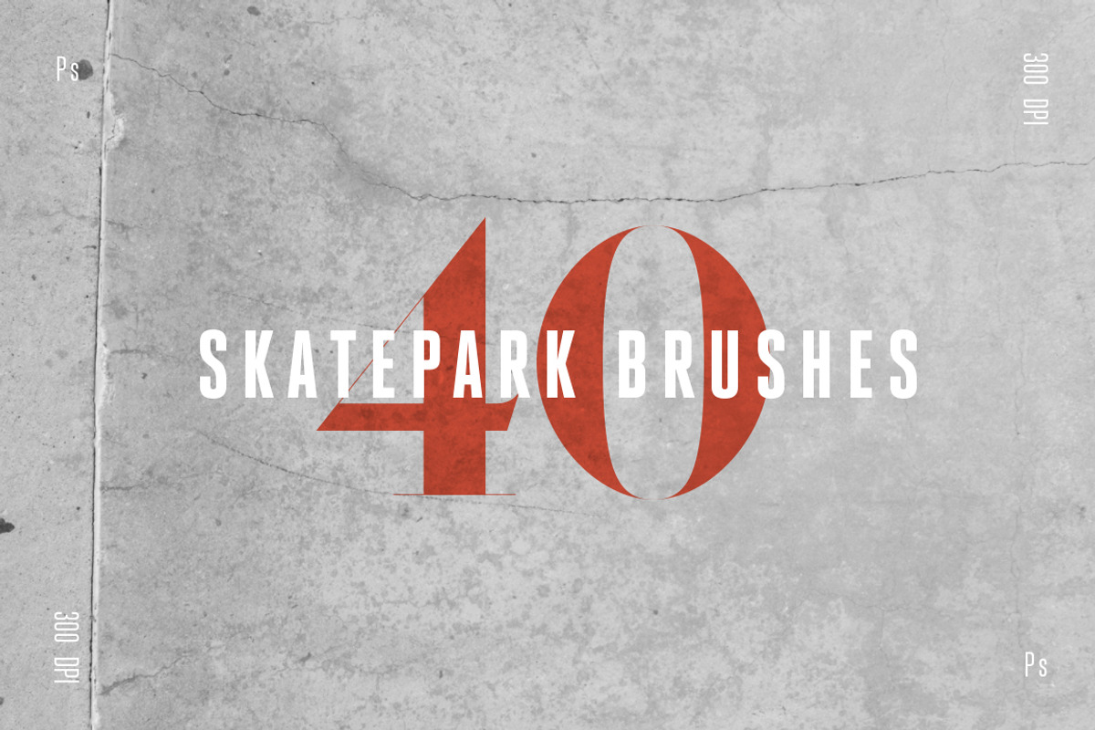 Skatepark Photoshop Brushes 40 Pack preview 6