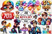 Black Friday Boy Sublimation Clipart, an Illustration by RobertsArt (Thumbnail 1 of 5)