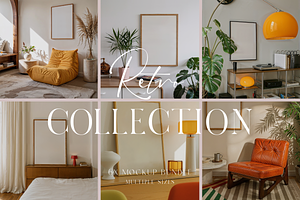 Frame Mockup Bundle - Retro Style, a Household Mockup by The White Space Co.