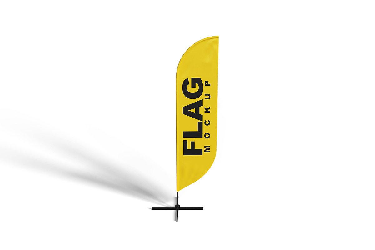 Standing Flag Mockup, a Mockup by mockupbuys (Photo 3 of 5)