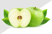 Cut green apples, an Object Graphic by Fruits+Veggies (Thumbnail 3 of 4)