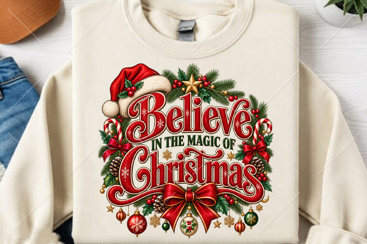 Believe in the Magic of Christmas, a Seasonal Illustration by Canvas Craft (Photo 2 of 6)