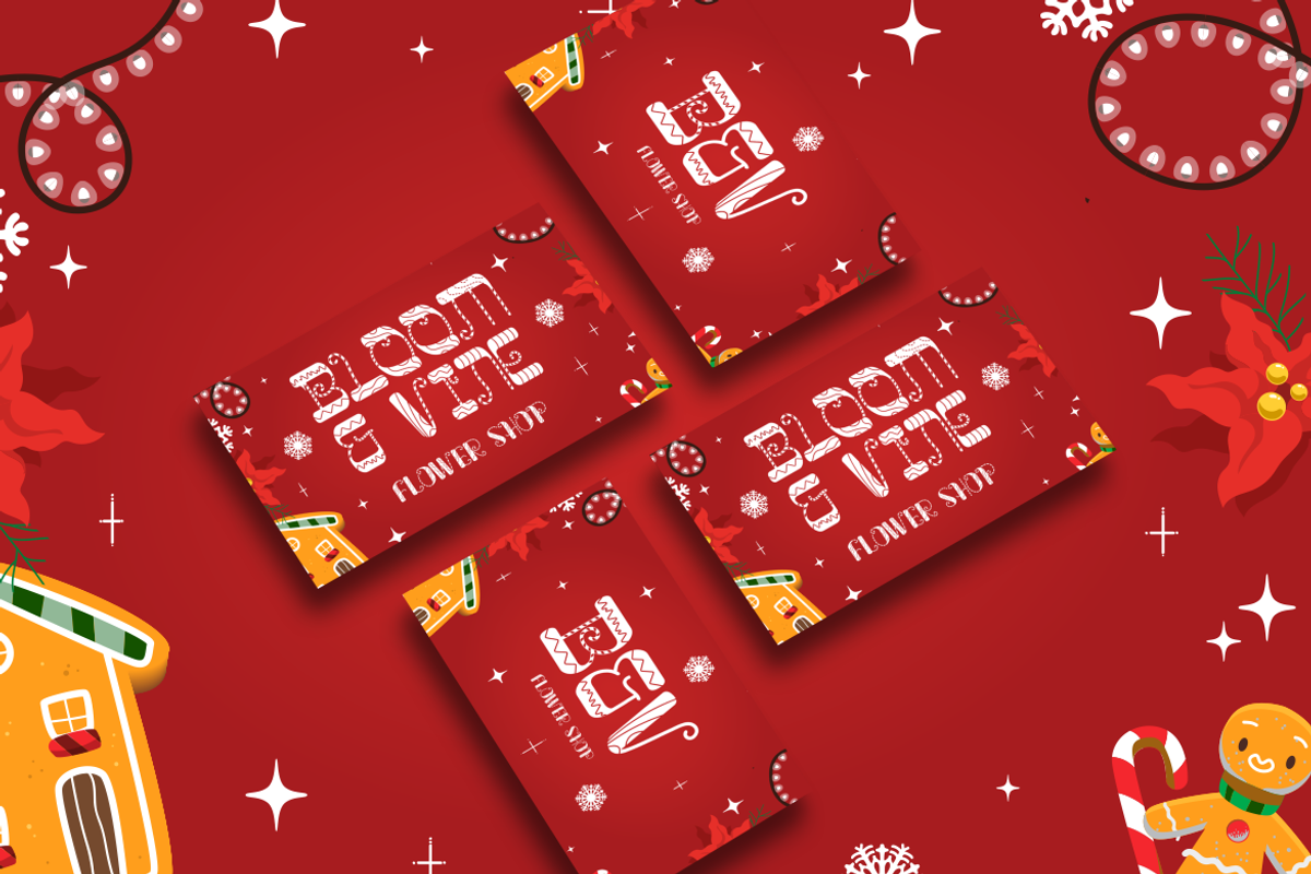 Glitch Sleigh – Christmas Font, a Font by PutraCetol Studio (Photo 2 of 5)