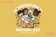 Happy Multicultural Kids Hugging, a Branding & Logo Template by Judsart (Thumbnail 1 of 3)
