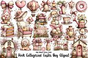 Pink Cottagecore Easter Day Clipart, an Illustration by Designworld (Thumbnail 1 of 5)