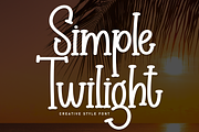 Simple Twilight | Script Font, a Script Font by Scratchones (Thumbnail 1 of 8)