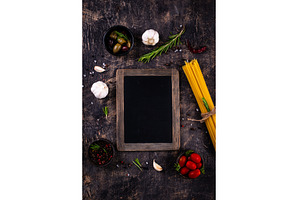 Italian food background with, a Food & Drink Photo by Yulia Furman