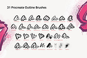 Dirty Outlines - Procreate Brushes, a Brush Add-On by Snooze one (Thumbnail 2 of 8)
