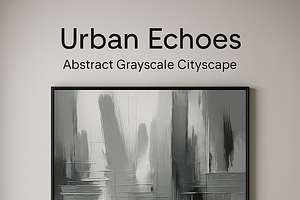 Abstract Grayscale Cityscape, a Texture Graphic by 3d_model_tifotizi