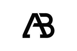 AB Lettermark Logo Design, a Branding & Logo Template by Vectorium Studio