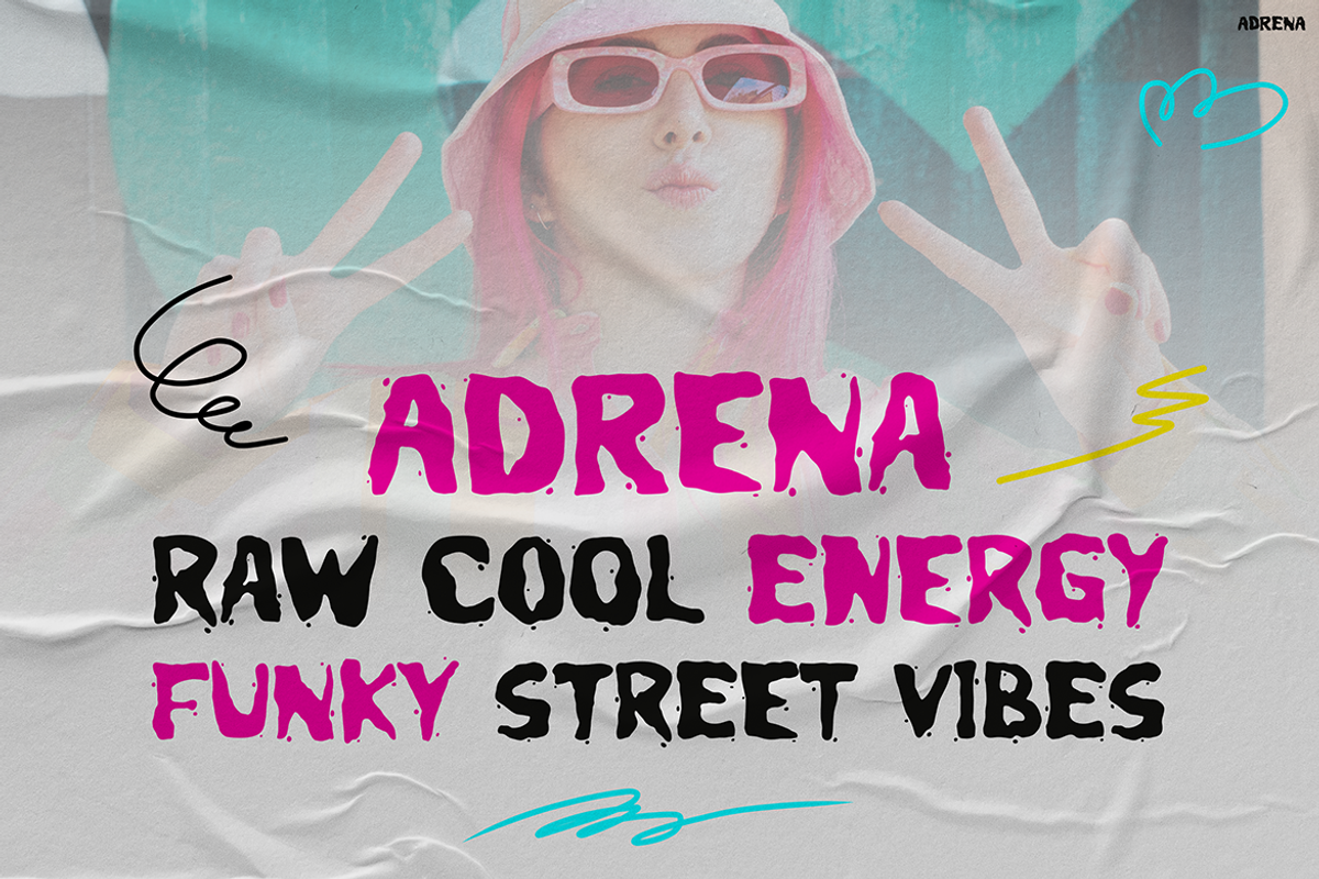 ADRENA, a Font by Pinisi ART (Photo 9 of 10)