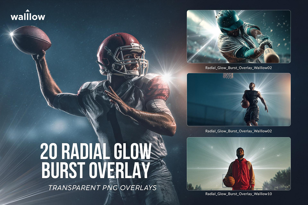 Radial Glow Burst Light Overlay PNG, a Layer Style Add-On by Walllow Creatives (Photo 3 of 6)
