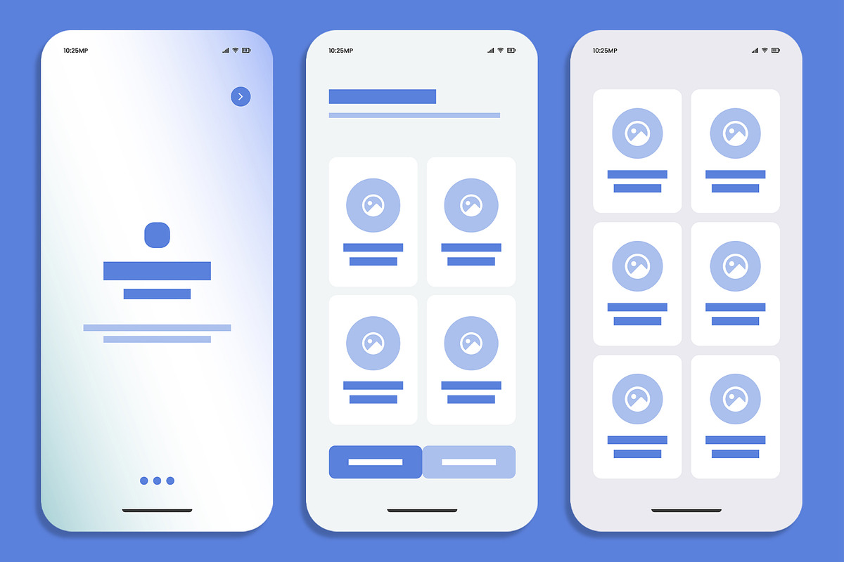 Mobile App UI Wireframe Template Kit preview 2