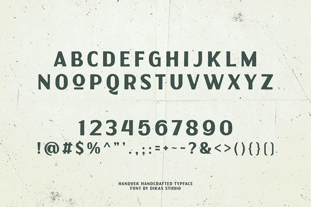Handoek - Handcrafted Typeface, a Handwritten Font by Dikas Studio (Photo 2 of 7)