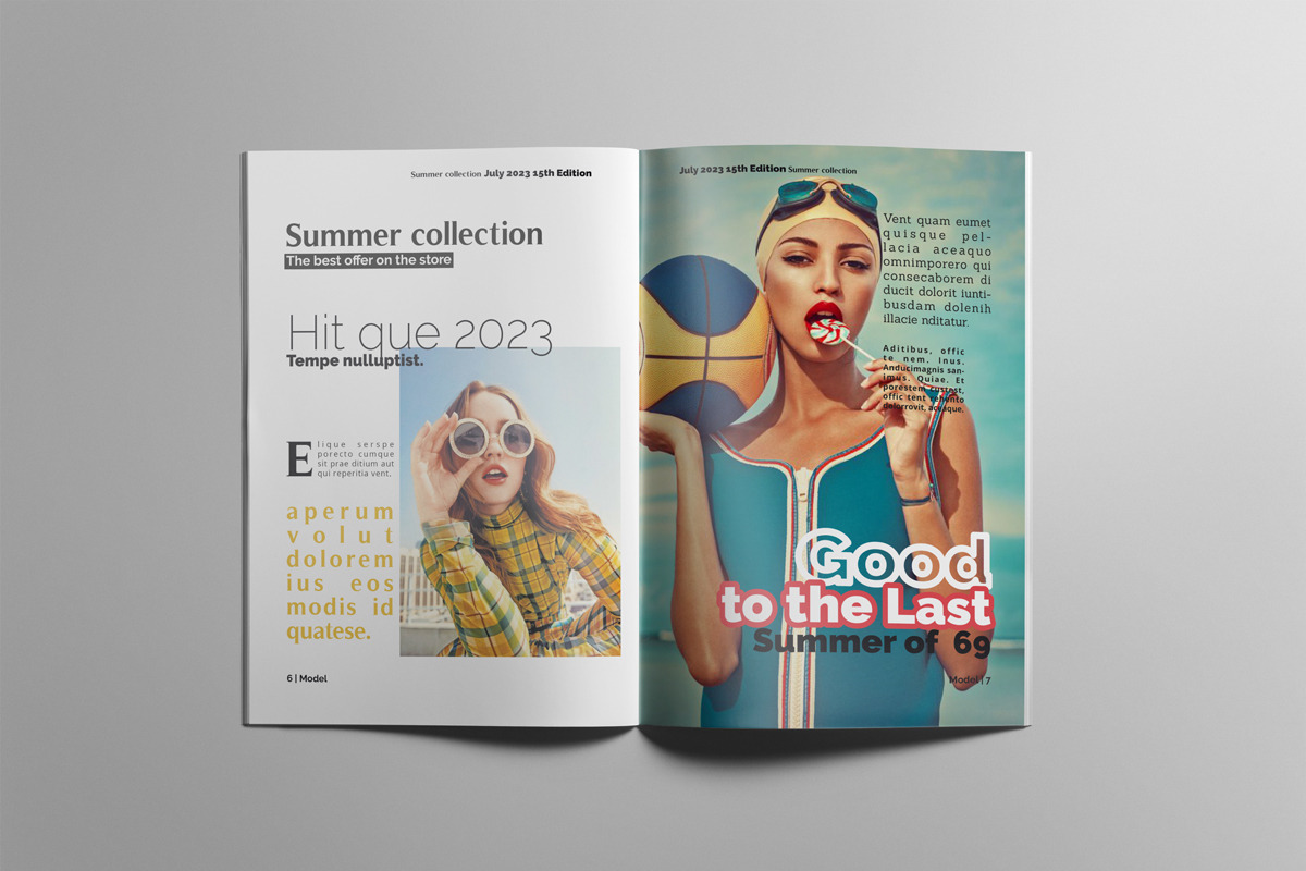 Fashion Magazne Layout Template, a Magazine Template by Swayang (Photo 4 of 24)