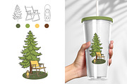 30 Procreate Stamps – Camping set, a Brush Add-On by Mari_Caliart (Thumbnail 11 of 11)