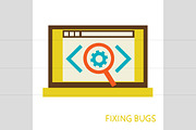 Process Of Fixing Bugs, a Technology Illustration by Sabelskaya (Thumbnail 5 of 5)