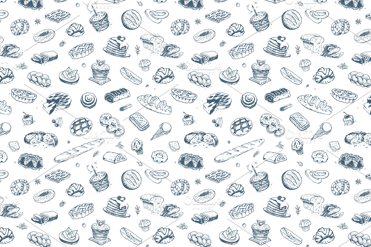 Bakery icons and calligraphy, a Food Illustration by Margo Miller (Photo 20 of 30)