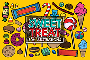 Sweet Treat Vector Pack, a Food Illustration by Vectory by BSC (Thumbnail 1 of 3)