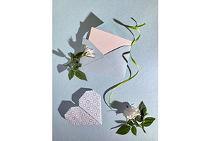 Romantic composition with a blue, a Photo by tilialucida