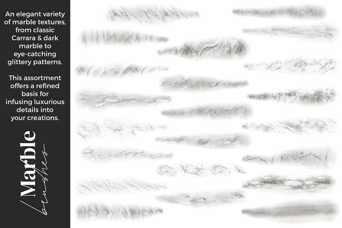 Stone & Marble Brushes for Procreate, a Brush Add-On by AJ Brushes (Photo 5 of 10)